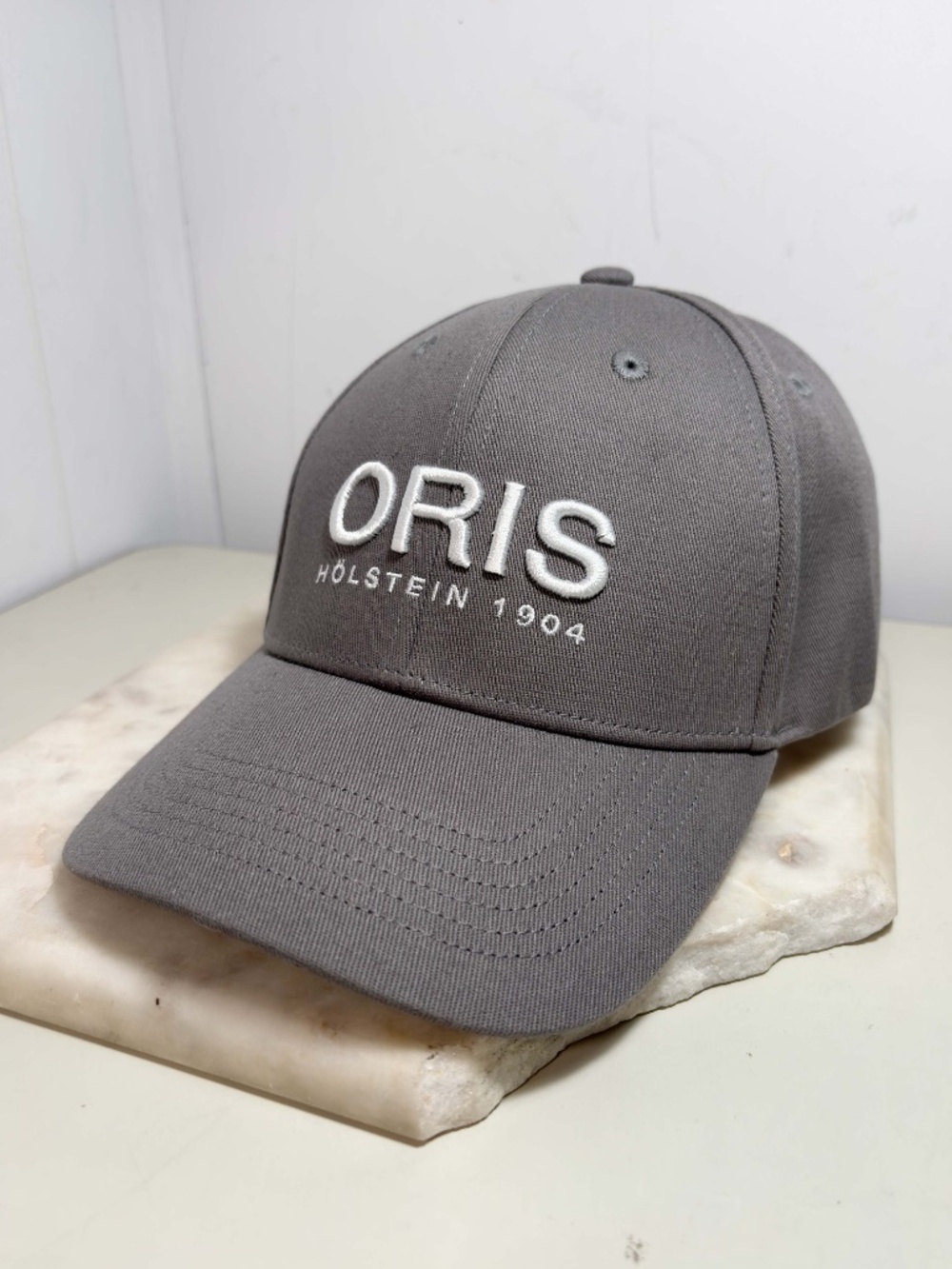 Oris Holstein 1904 Hat L/Xl Gray Fitted Baseball Cap Embroidered Logo View 2